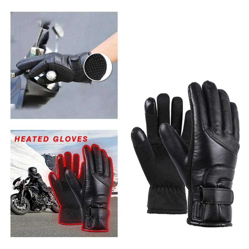 Electric Gloves with USB Heating Thermal Ski Snow Hand Warm Windproof Winter Warming