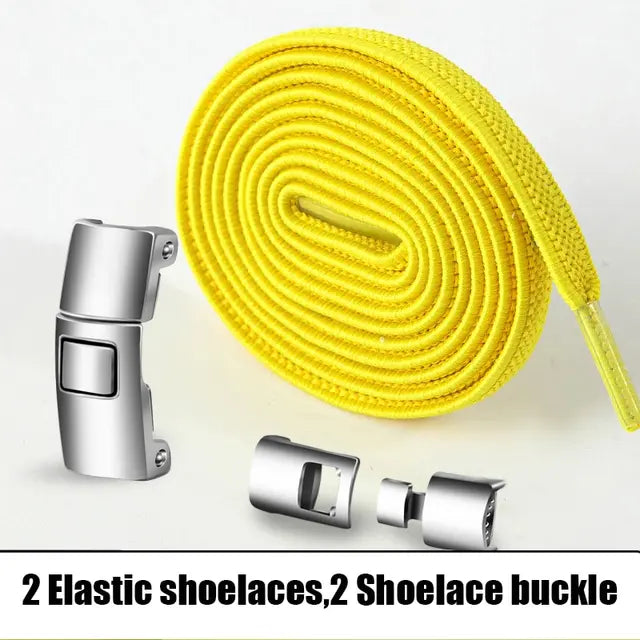 Elastic No-Tie Shoelaces allow you to finally say goodbye to the hassle of tying and untying shoelaces.