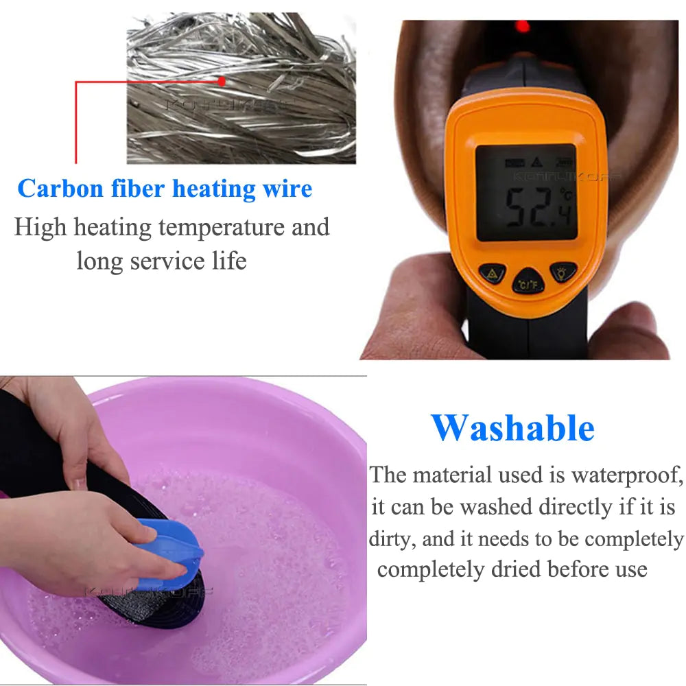 Warm Winter Insoles with Washable USB Heating Insoles