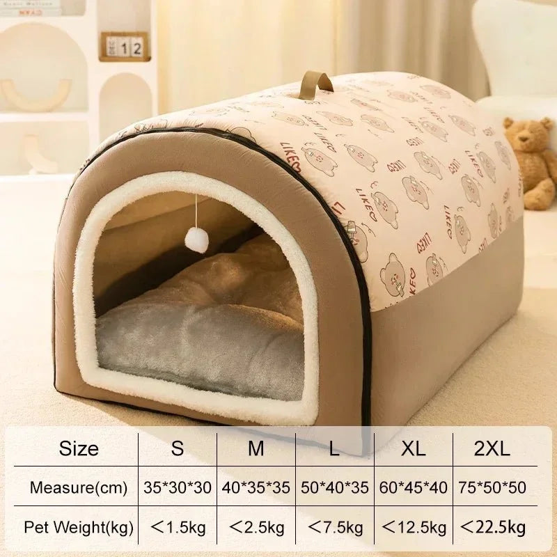 A cozy haven for your pet, the large pet cave