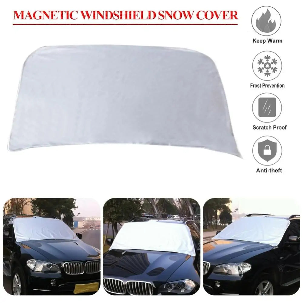 Put in the Winter Snow Shield Cover to keep your vehicle safe.