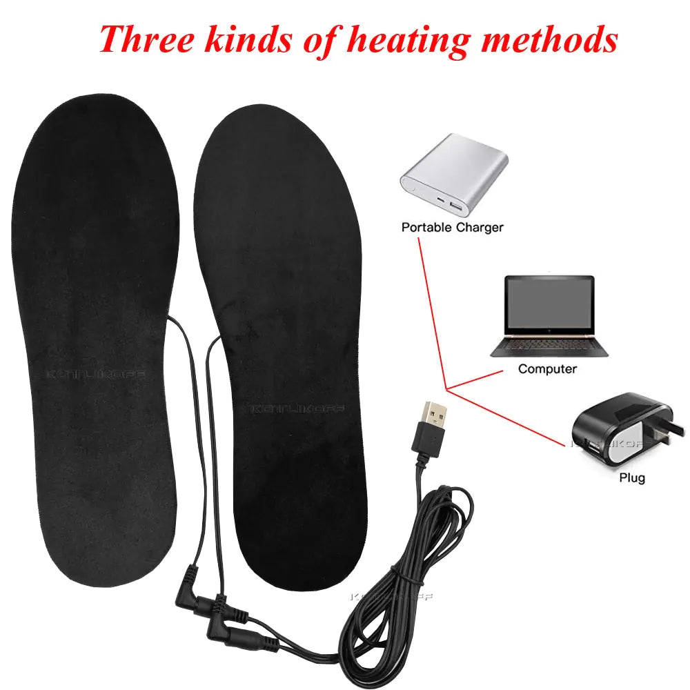 Warm Winter Insoles with Washable USB Heating Insoles