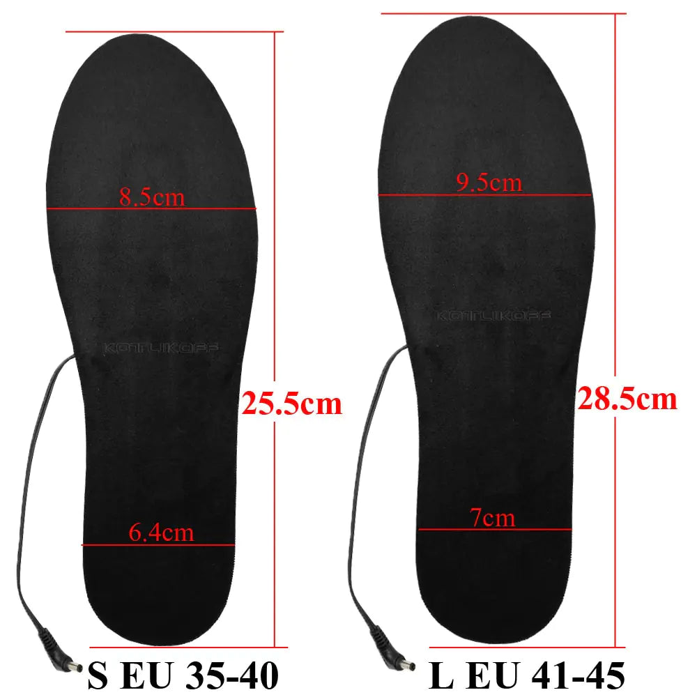 Warm Winter Insoles with Washable USB Heating Insoles