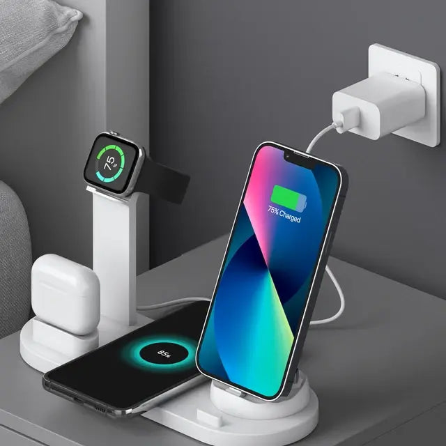 Desk phone chargers, Apple Watch AirPods, and Rapid Charging Dock Station