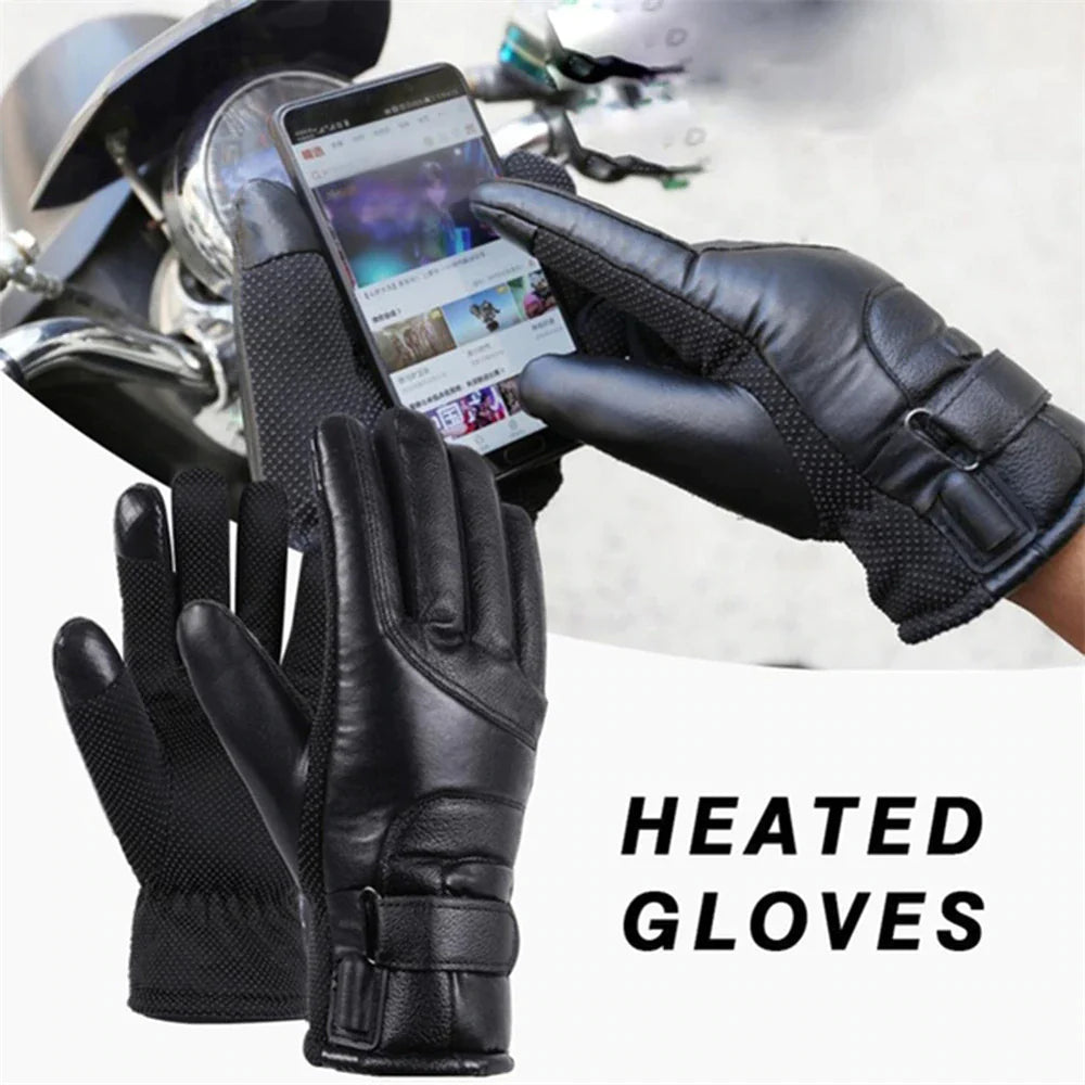 Electric Gloves with USB Heating Thermal Ski Snow Hand Warm Windproof Winter Warming