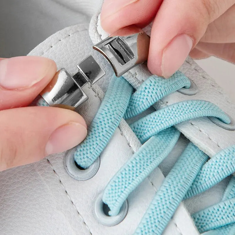 Elastic No-Tie Shoelaces allow you to finally say goodbye to the hassle of tying and untying shoelaces.