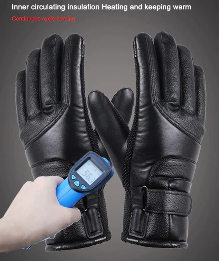 Electric Gloves with USB Heating Thermal Ski Snow Hand Warm Windproof Winter Warming