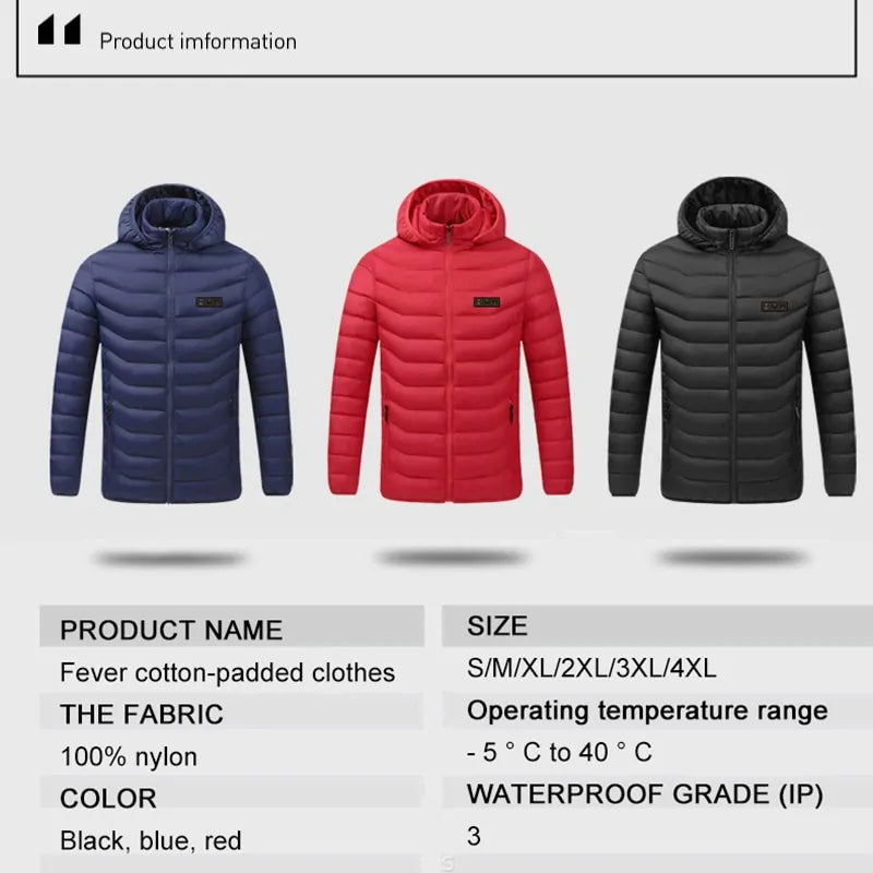 Winter Heating Jacket for Unisex