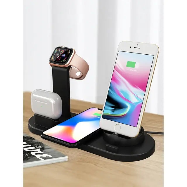 Desk phone chargers, Apple Watch AirPods, and Rapid Charging Dock Station