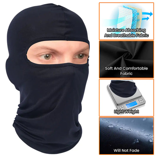 A face mask is a useful piece of gear to keep your face and head warm during the winter season.