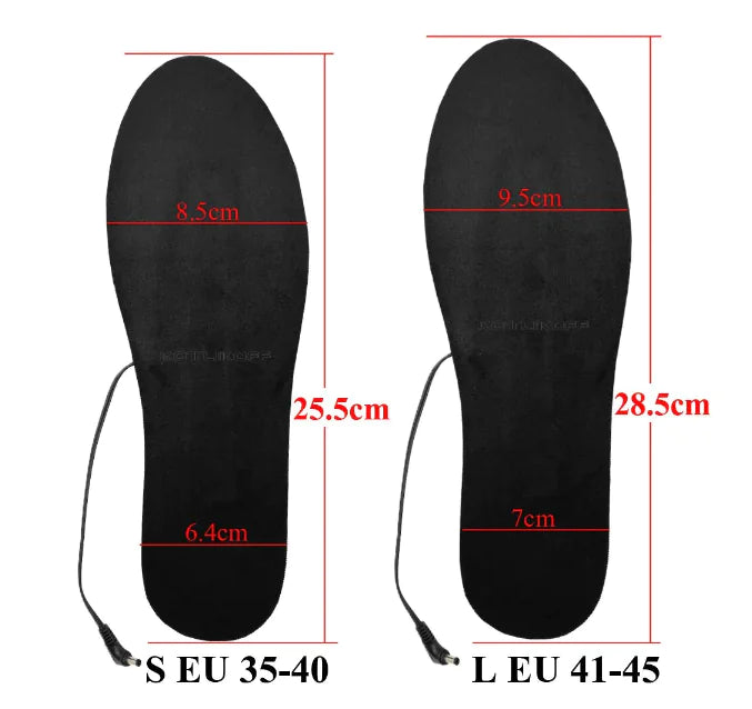 Warm Winter Insoles with Washable USB Heating Insoles