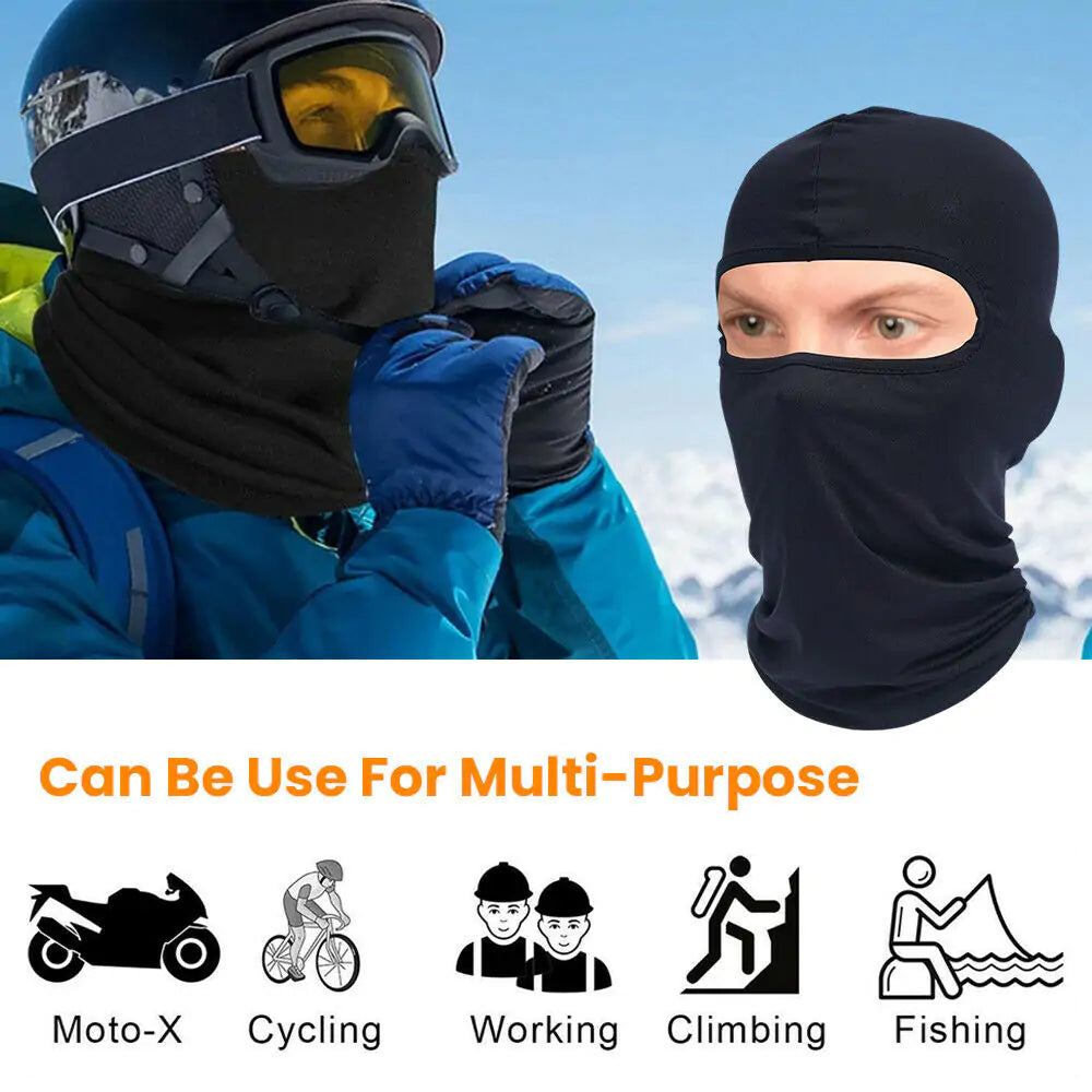 A face mask is a useful piece of gear to keep your face and head warm during the winter season.